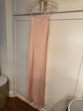 Alexander Wang Blush Pink Silk Slip Maxi Dress- small
